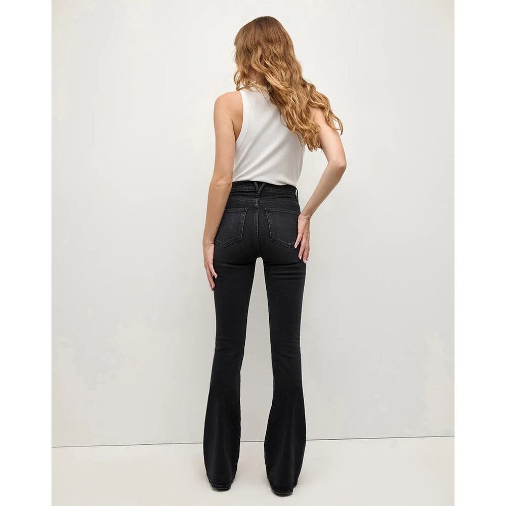 Veronica Beard Black Beverly High Rise  Skinny Flare Jeans Size 27 - Picture 2 of 7